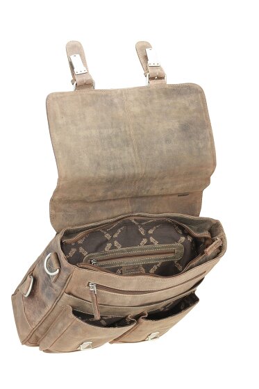 Greenland Nature Stone Umhängetasche Messenger Leder 33 cm