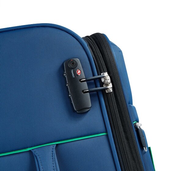 Delsey Paris x United Colors of Benetton Color Bock 4-Rollen Trolley 67 cm mit Dehnfalte