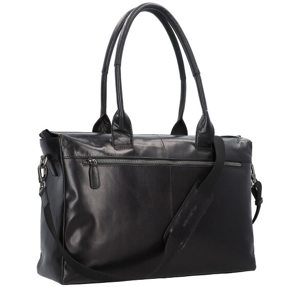 Plevier Rock Copal Schultertasche Leder 44 cm Laptopfach