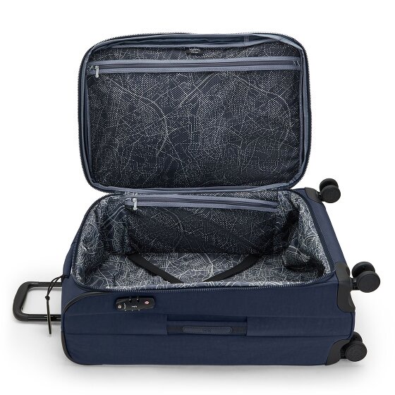 Kipling Basic New Youri Spin 4 Rollen Trolley M 68 cm mit Dehnfalte