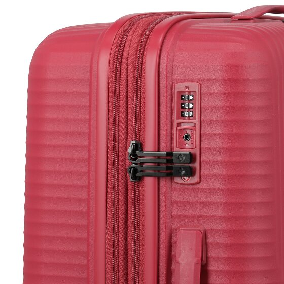 Travelite Air Stripe 4 Rollen Kofferset 3-teilig mit Dehnfalte