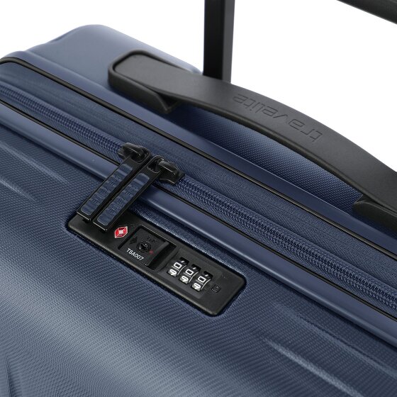 Travelite Dynamiic 4 Rollen Kabinentrolley 55 cm mit Dehnfalte