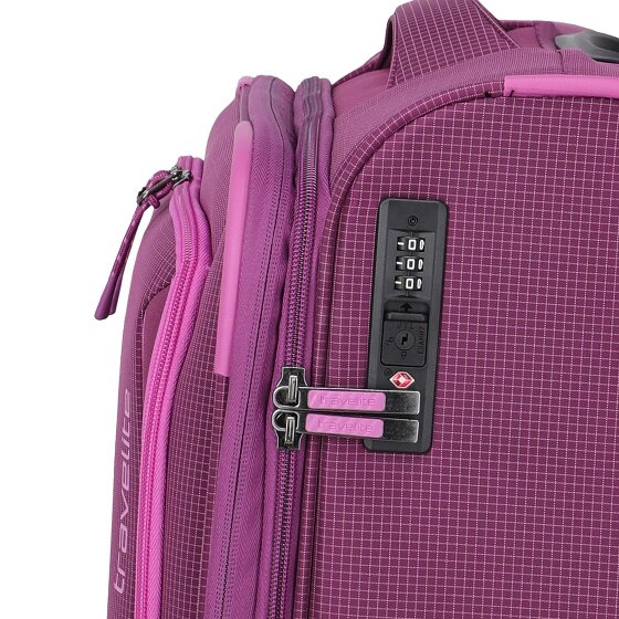 Travelite Corsiica 4 Rollen Kabinentrolley S 55 cm mit Dehnfalte