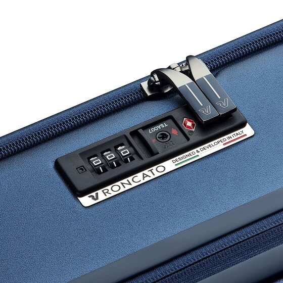 Roncato Florence 4-Rollen Kabinentrolley 55 cm mit Dehnfalte Laptopfach
