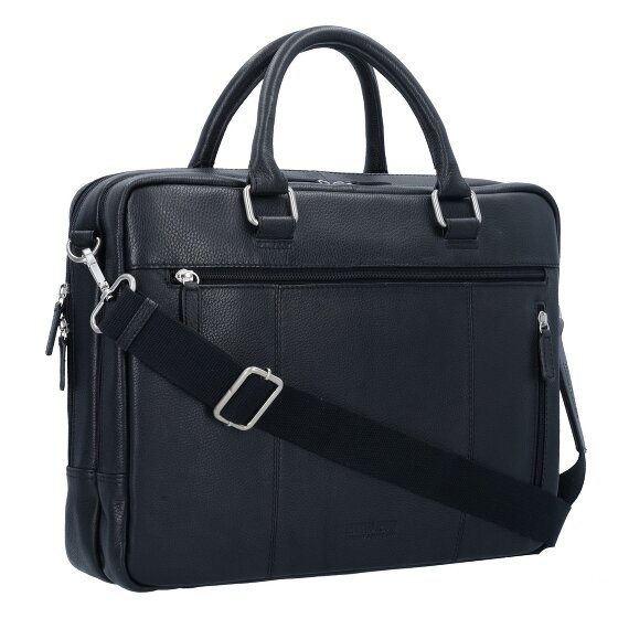 Leonhard Heyden Berlin Aktentasche Leder 39 cm Laptopfach