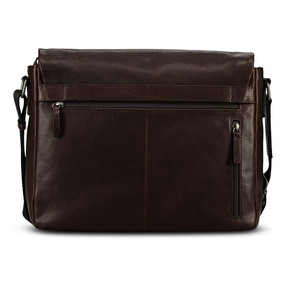 Jost Glasgow Aktentasche RFID Schutz Leder 34 cm Laptopfach