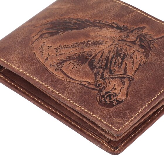 Greenburry Vintage Geldbörse Leder 12 cm