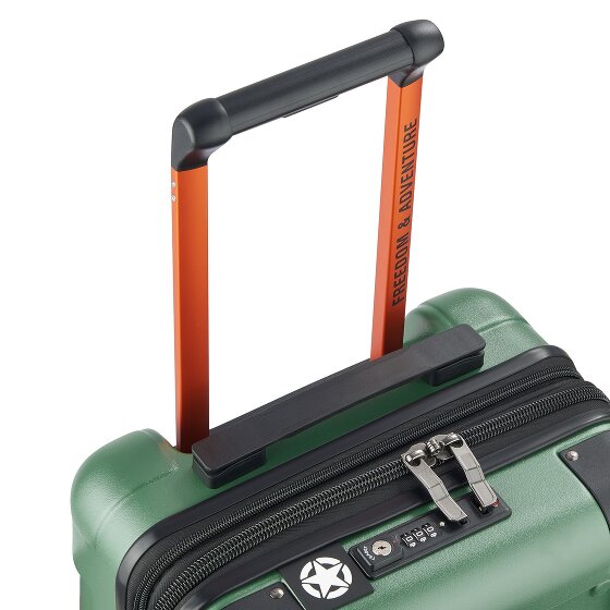 Jeep JH002B 4 Rollen Kabinentrolley XL 55 cm mit Dehnfalte