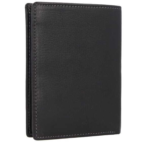Greenland Nature Black Nappa Geldbörse RFID Leder 9,5 cm