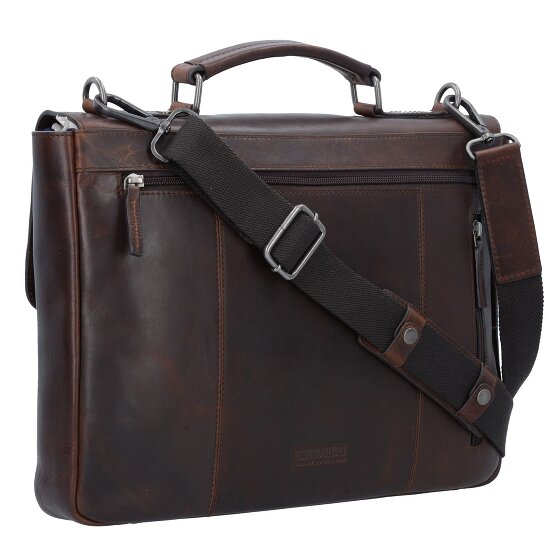 Leonhard Heyden Roma Aktentasche Leder 37 cm Laptopfach
