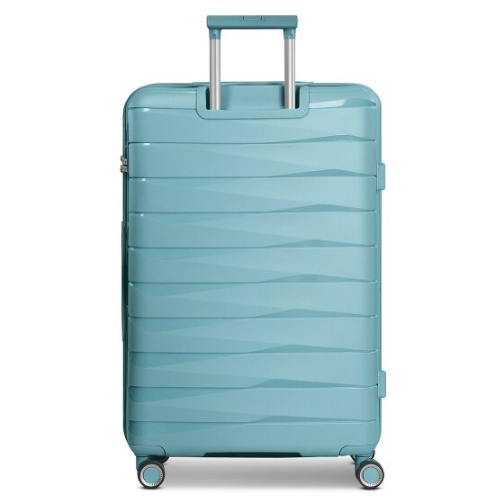 Franky London 4 Rollen Trolley L 74 cm mit Dehnfalte