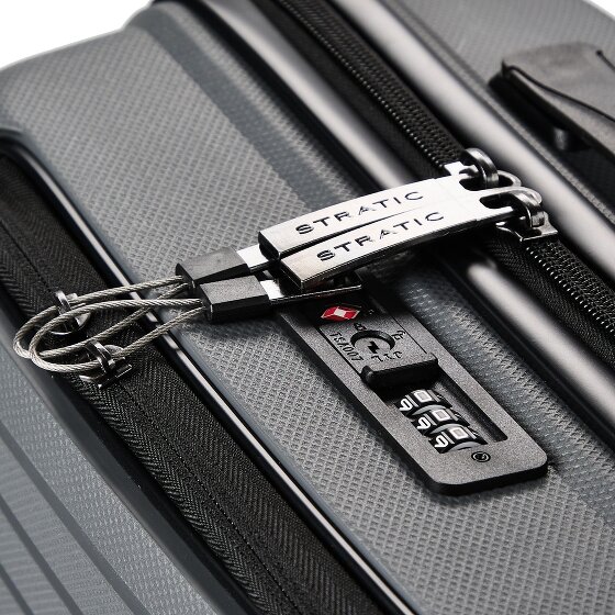 Stratic Bright + 4 Rollen Kabinentrolley 55 cm Laptopfach