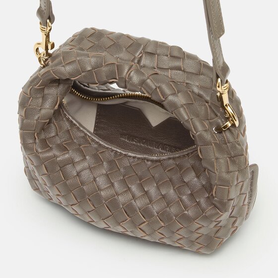LES VISIONNAIRES Greta Micro weave Handtasche Leder 20 cm