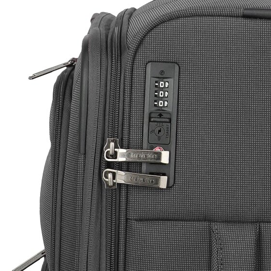 Travelite Cubis 4 Rollen Kabinentrolley S 55 cm mit Dehnfalte