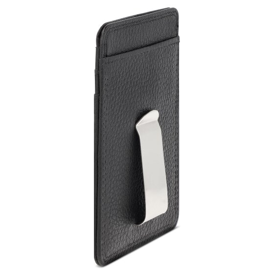 Redolz Leather Essentials Kreditkartenetui RFID Leder 7 cm mit Geldscheinklammer