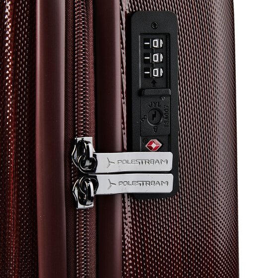 Polestream Moonrock 4 Rollen Kabinentrolley S 55 cm mit Dehnfalte