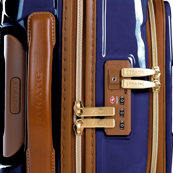 Stratic Leather & More 4 Rollen Kabinentrolley 55 cm Laptopfach