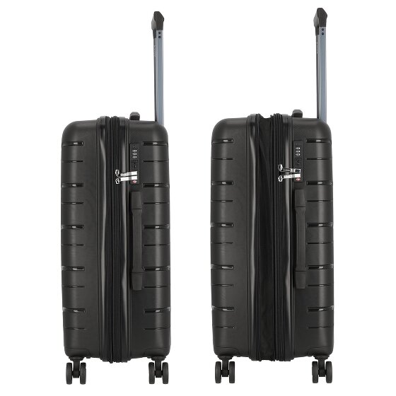 Polestream Strz by Asteroid 4 Rollen Trolley M 64 cm mit Dehnfalte