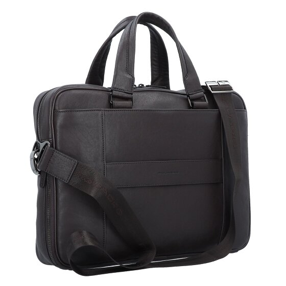 Piquadro Black Square Aktentasche Leder 39.5 cm Laptopfach