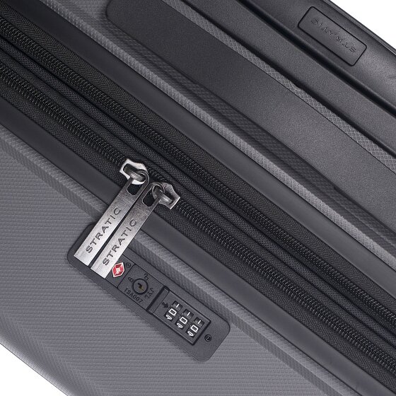 Stratic Bright+ 4 Rollen Trolley M 66 cm mit Dehnfalte