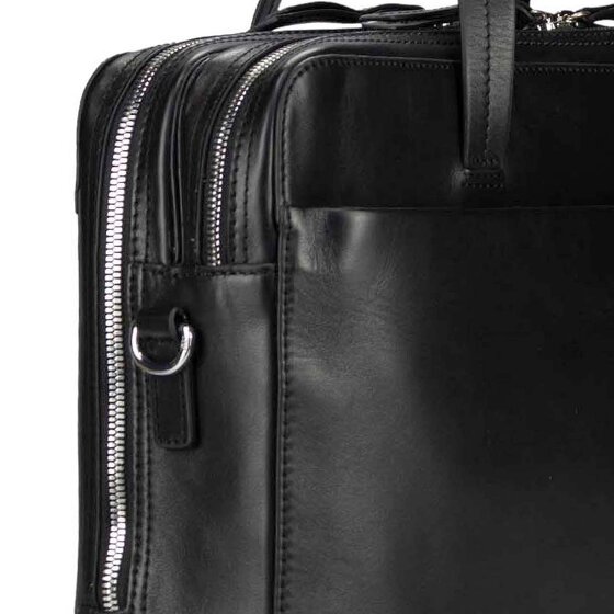 Jost Arva Aktentasche Leder 36 cm Laptopfach