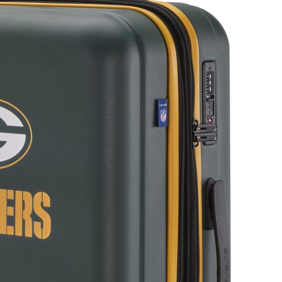 Travelite travelite x NFL 4 Rollen Trolley M 67 cm mit Dehnfalte