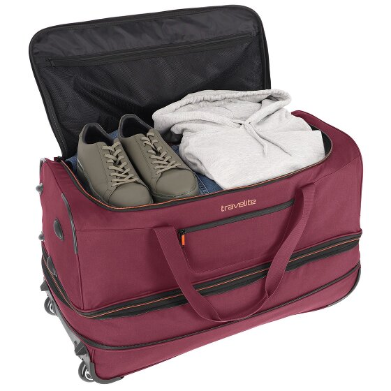 Travelite Basics 2 Rollen Reisetasche 70 cm mit Dehnfalte