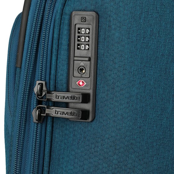 Travelite Kick Off 4 Rollen Trolley M 67 cm mit Dehnfalte