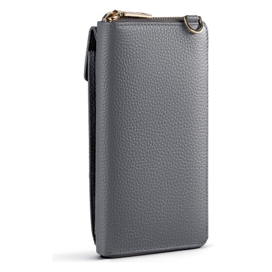 Lazarotti Bologna Leather Zip-Around Geldbörse Handytasche Leder 19 cm