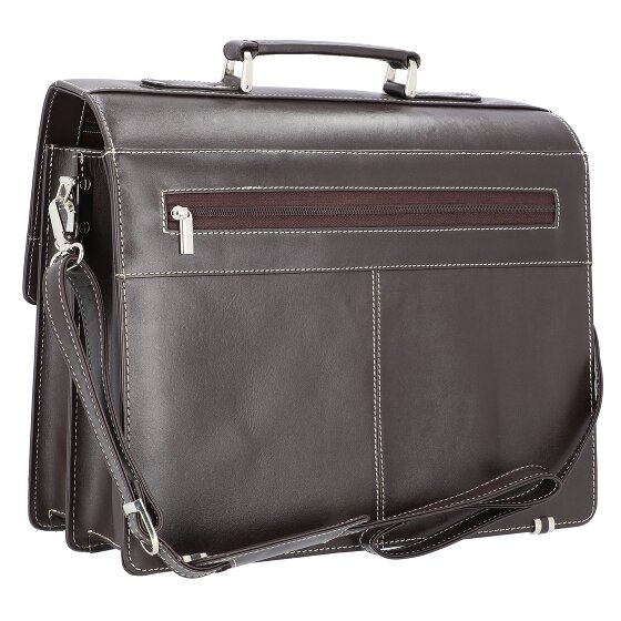 Alassio Monaco Aktentasche Leder 38 cm Laptopfach