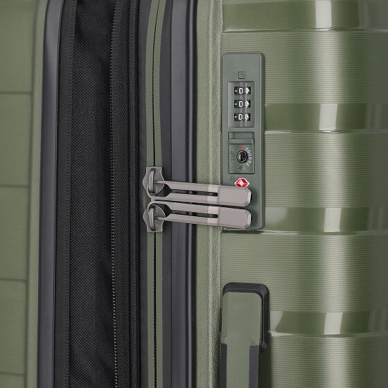 Travelite Air Base 4 Rollen Kofferset 3-teilig mit Dehnfalte