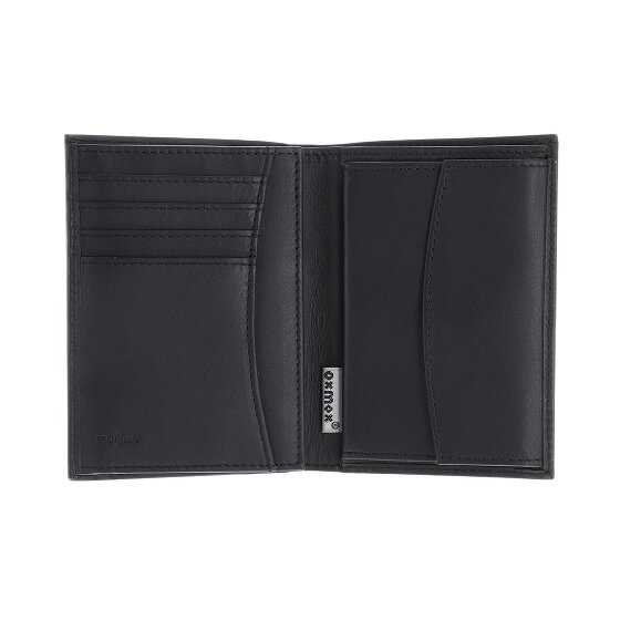 oxmox Leather Geldbörse RFID Schutz Leder 13 cm