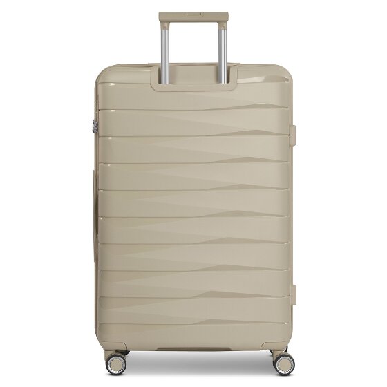 Franky London 4 Rollen Trolley L 74 cm mit Dehnfalte