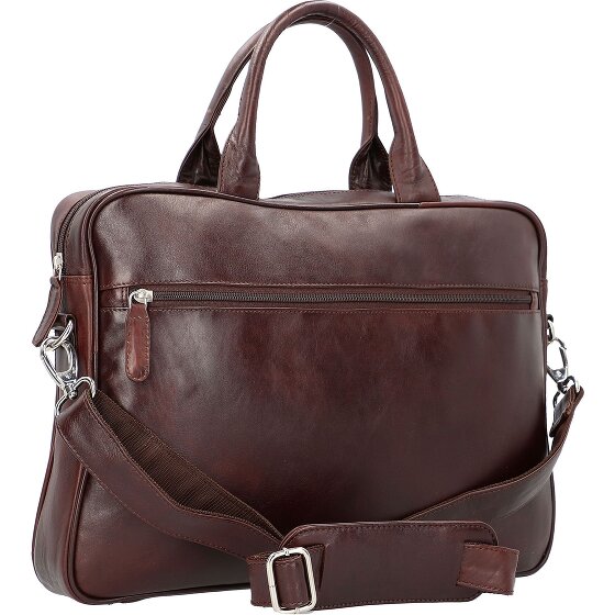 Dermata Aktentasche Leder 39 cm Laptopfach