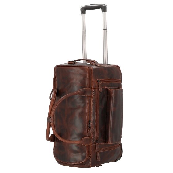 Greenburry Rugged 2 Rollen Reisetasche Leder 53 cm