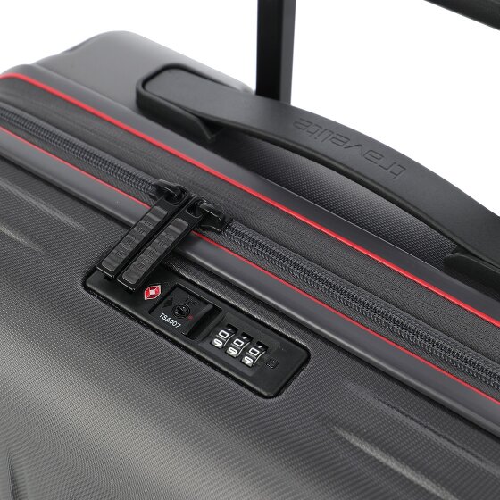 Travelite Dynamiic 4 Rollen Kabinentrolley 55 cm mit Dehnfalte