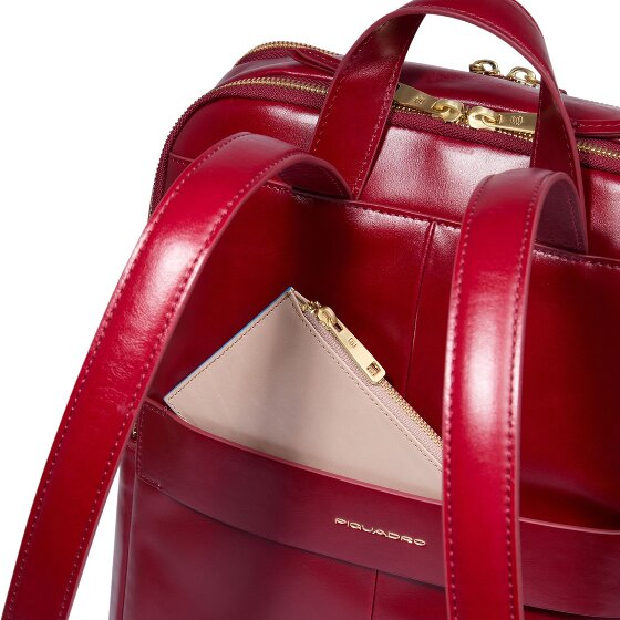 Piquadro Blue Square Daypack RFID Schutz Leder 37 cm Laptopfach