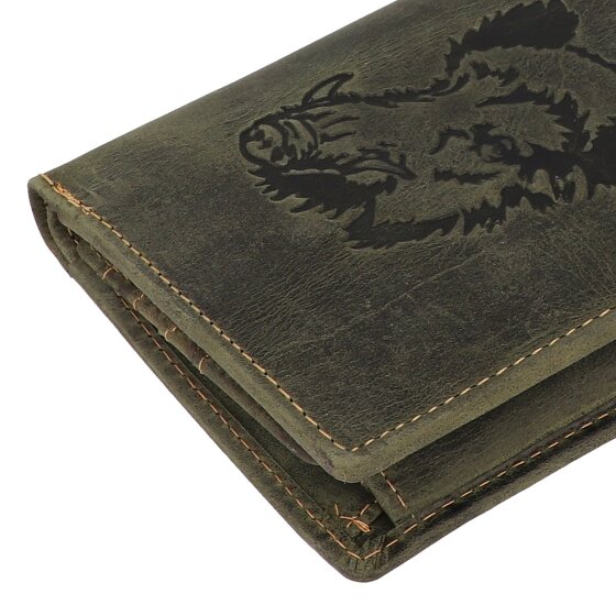 Greenburry Vintage Geldbörse Leder 9.5 cm