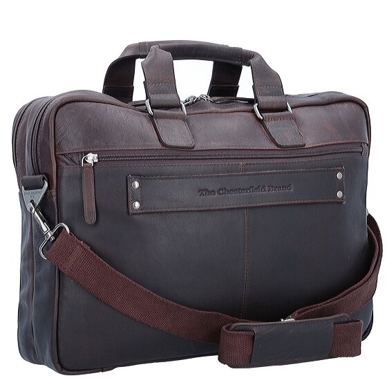 The Chesterfield Brand Wax Pull Up Aktentasche Leder 40 cm Laptopfach