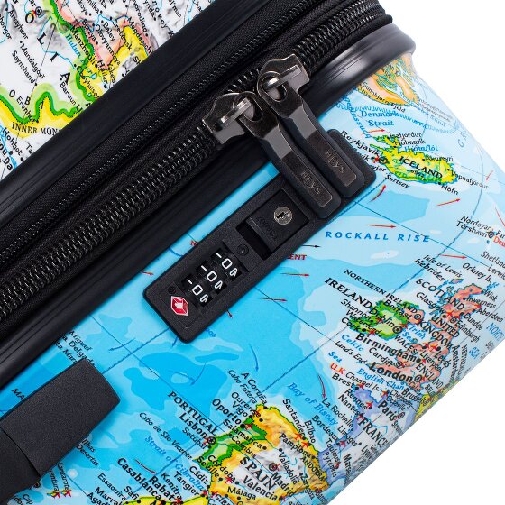 Heys Black Camo 4 Rollen Kabinentrolley S 53 cm mit Dehnfalte