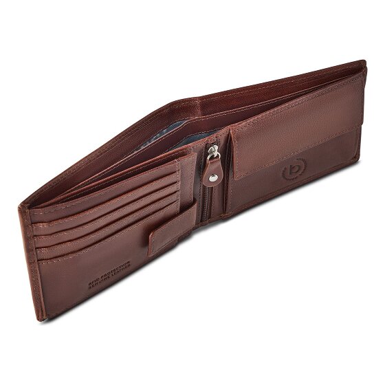 bugatti Valencia Geldbörse RFID Schutz Leder 12 cm