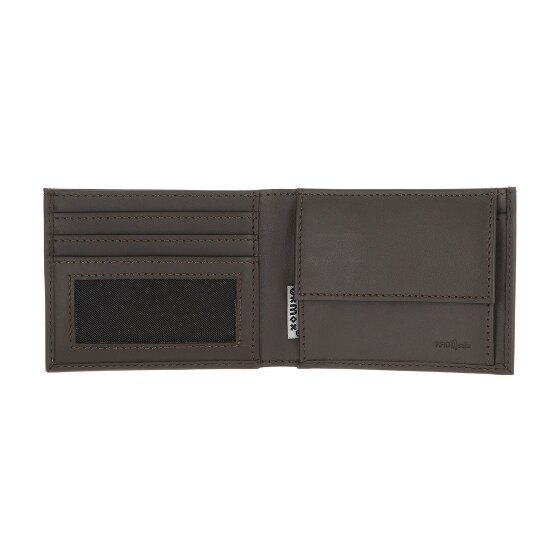 oxmox Leather Geldbörse RFID Schutz Leder 11 cm