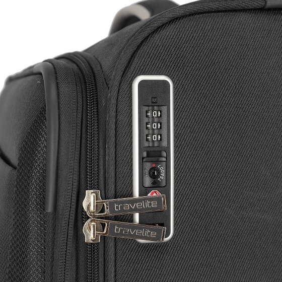 Travelite Miigo 4 Rollen Kofferset 4-teilig mit Dehnfalte