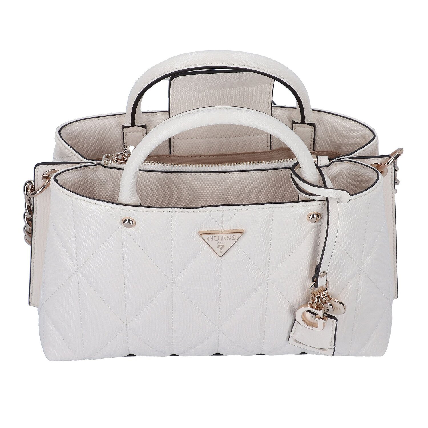 Guess Aldina Shopper Tasche 29 cm off white