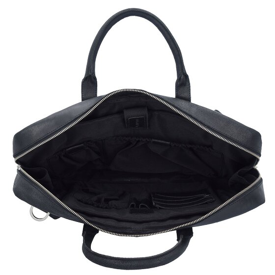 Plevier Vintage London Aktentasche RFID Schutz Leder 41 cm Laptopfach