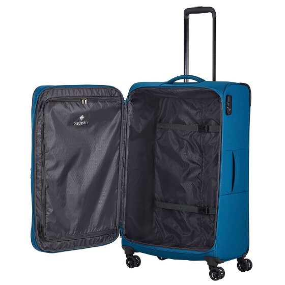 Travelite Chios 4 Rollen Trolley L 78 cm mit Dehnfalte