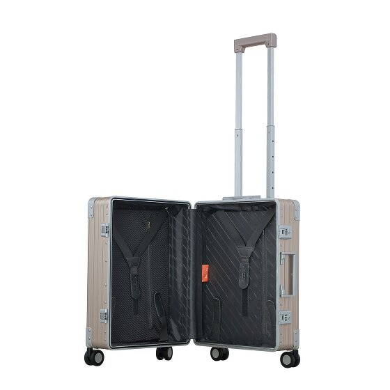 Aleon Fortis 4-Rollen Kabinentrolley Aluminium 54 cm