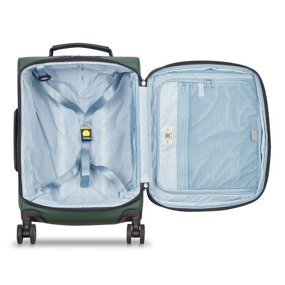 Delsey Paris Turenne Soft 4 Rollen Kabinentrolley 55 cm mit Dehnfalte