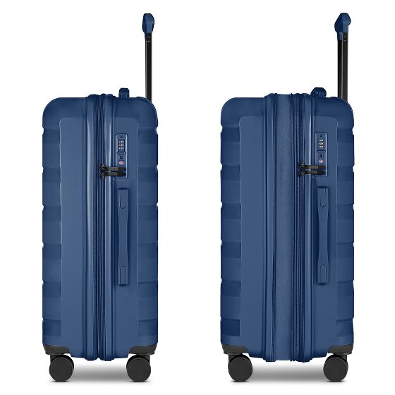 d&n South Dakota 4 Rollen Trolley M 66 cm mit Dehnfalte