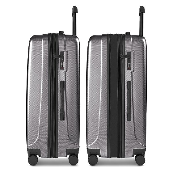 Police New York 4 Rollen Trolley L 72 cm mit Dehnfalte
